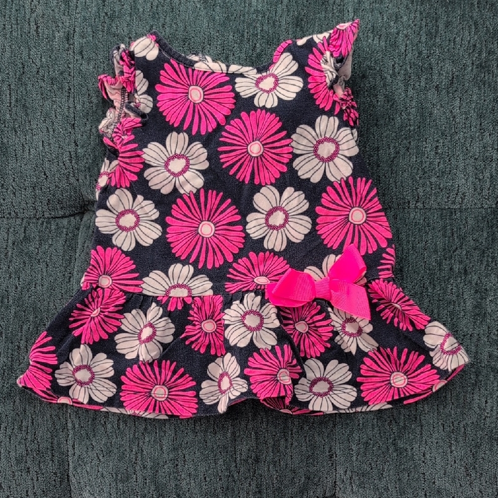 Carter's Navy and Pink Floral Dress